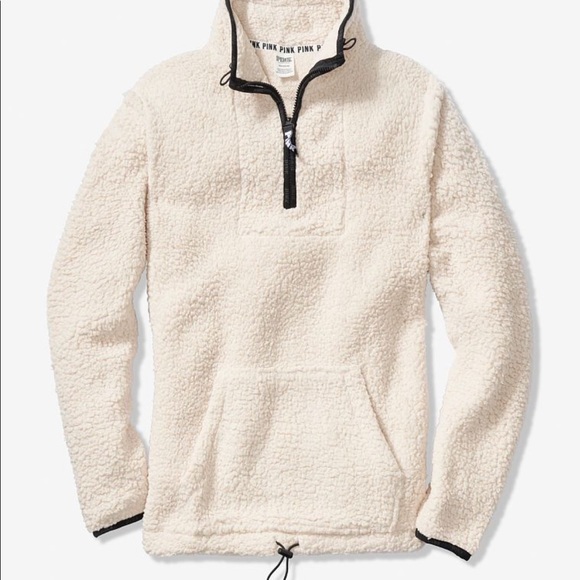 ❤️PINK Victoria’s Secret❤️ Sherpa Quarter Zip - Picture 11 of 11